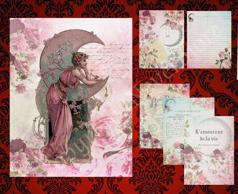 Junk,Journal,Vintage,Roses,Moon,10,Pages,Digital,Paper,Flower,Clip,Art,Printable,Craft,Ephemera,Antique,vintage_printable,vintage_paper,vintage_clip_art,journal_pages,roses_clip_art,flower_clip_art,moon_clip_art,roses_digital_paper,digital_paper,moon_download,yvonne_preston,collage_papers,journal_supplies