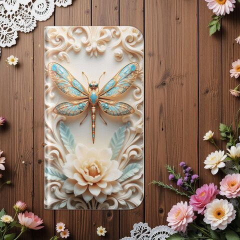 Dragonfly,Book,Phone,Case,Wallet,Art,Nouveau,Cream,Rococ,Style,Flip,Card,Fits,iphone,16,15,14,Galaxy,S25,S23,S22,And,More,iphone_wallet,phone_case_wallet,iphone_15_case,iphone_14_case,iphone_16_case,book_wallet,book_phone_case,book_iphone,s22_case,dragonfly_phone,dragonfly_iphone,gift_for_her,art_nouveau
