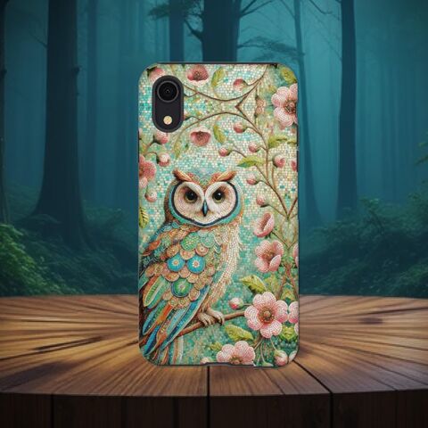 Owl,Mosaic,Phone,Case,Unique,Faux,Stained,Glass,Pink,Spring,Flowers,In,Forest,Fits,iphone,16,15,14,13,Galaxy,S25,S24,S23,Pixel,And,More,stained_phone,stained_iphone,stained_glass_s25,stained_glass_s24,iphone_15_case,iphone_14_case,pink_phone_case,iphone_16,owl_phone_case,mosaic_phone,mosaic_iphone,spring_iphone,spring_phone