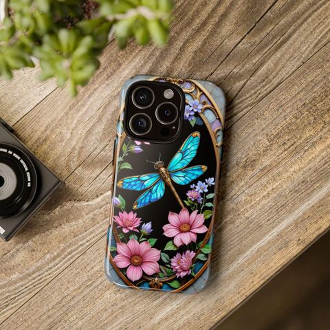 Spring,Flower,Dragonfly,Tough,Phone,Case,Art,Nouveau,Faux,Stained,Glass,iPhone,16,15,14,13,12,11,Galaxy,S24,S23,S22,And,More,stained_phone,stained_iphone,dragonfly_iphone,cottagecore_phone,iphone_16,iphone_15,iphone_14,s24_case,s23_case,glass_iphone,glass_phone,galaxy_case,mosaic_case