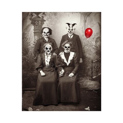 Clown,Creepy,Family,Photo,Haunted,House,Printable,Horror,Wall,Art,Print,Halloween,Scary,Vintage,Picture,Digital,Download,gothic_printable,halloween_printable,creepy_photograph,haunted_photo,halloween_art,halloween_print,creepy_clown,clown_wall_art,creepy_photo,haunted_house,scary_clown,clown_print
