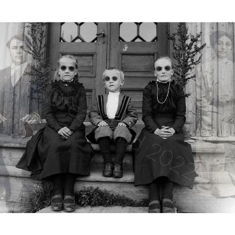 Creepy,Ghost,Photo,Victorian,Children,Family,Vintage,Printable,Black,Eyed,Girl,Art,Halloween,Download,Wall,Scrapbook,Card,vintage_photo,halloween_printable,ghost_photo,creepy_photograph,scary_kids,black_eyes_children,black_eye_girl,creepy_photo,victorian_photo,black_eyed_child,haunted_photo,spirit_photo