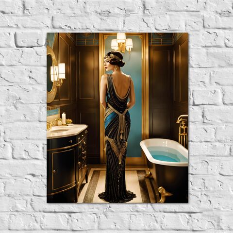 Art,Deco,Wall,Print,Bathroom,Gatsby,Girl,Poster,Retro,Powder,Room,1920s,Style,Home,Decor,art_deco_decor,art_deco_print,art_deco_poster,art_deco_bathroom,bathroom_wall_art,art_deco_wall_art,gatsby_girl_print,gatsby_girl_poster,gift_for_her,christmas_gift,retro_decor,retro_print,retro_bathroom
