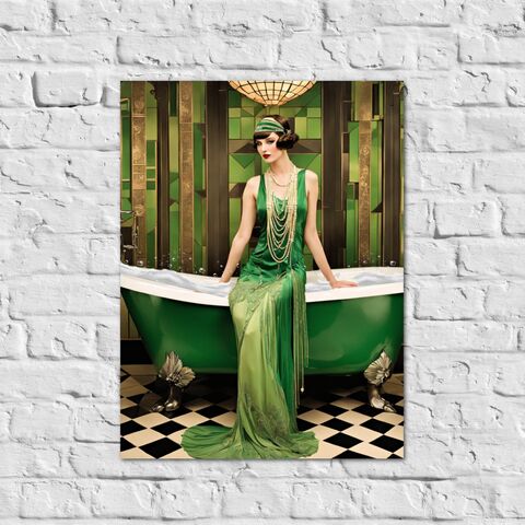 Green,Bathroom,Print,Art,Deco,Gatsby,Girl,1920s,Style,Flapper,Powder,Room,Poster,Wall,Retro,Home,Decor,art_deco_decor,art_deco_wall_art,art_deco_print,art_deco_poster,art_deco_bathroom,bathroom_decor,bathroom_wall_art,bathroom_print,gatsby_decor,gatsby_girl_print,gatsby_girl_poster,gift_for_her,retro_decor