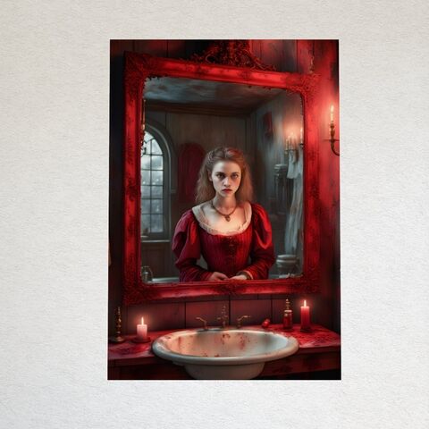 Bloody,Mary,Art,Print,Gothic,Wall,Poster,Creepy,Portrait,Horror,Halloween,Goth,Dark,Academia,dark_academia_decor,dark_academia_print,horror_wall_art,horror_print,horror_painting,bloody_mary_art,gothic_decor,gothic_painting,gothic_print,dark_moody_print,dark_moody_painting,dark_moody_art,halloween_decor