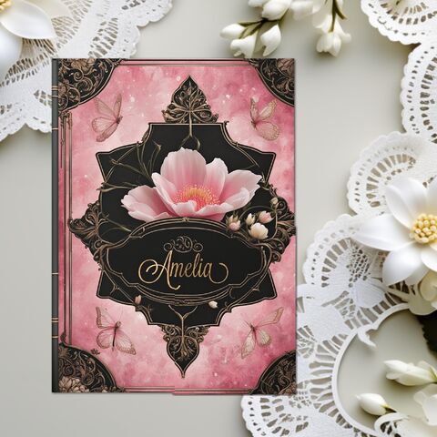 Pink,Gothic,Witchy,Custom,Journal,Hardcover,Personalized,Diary,Tarot,Notebook,Dream,Shadow,Manifestation,Book,personalized_journal,custom_notebook,dream_journal,shadow_journal,gift_for_her,tarot_journal,cutom_journal,womens_journal,girls_journal,witchy_journal,witchy_gift,pink_journal