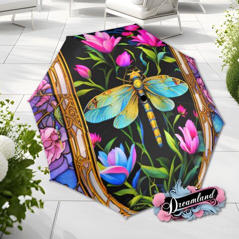 Moth,Umbrella,Romantic,Art,Nouveau,Floral,Flower,Blossoms,Faux,Stained,Glass,Parasol,Semi-Automatic,Waterproof,Foldable,rain_umbrella,unique_umbrella,uv_umbrella,sun_umbrella,unique_gift,flower_umbrella,boho_umbrella,cute_umbrella,gift_for_her,stained_umbrella,dragonfly_umbrella,moth_umbrella,gothic_umbrella