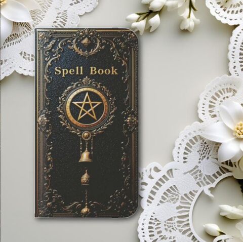 Spell,Book,Phone,Case,Witches,Wallet,Witchy,Dark,Academia,Flip,Card,Fits,iphone,16,15,14,Galaxy,S25,And,More