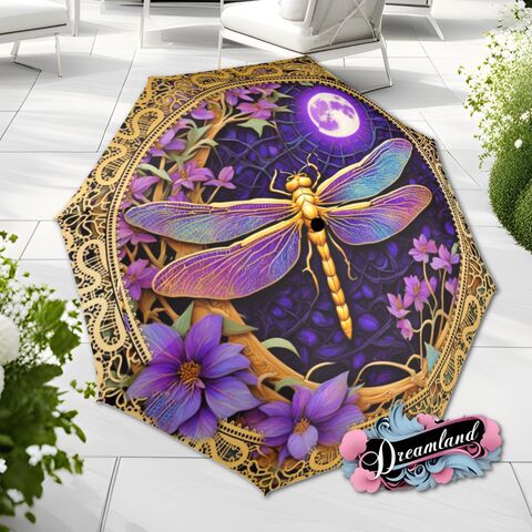 Purple,Dragonfly,Umbrella,Romantic,Art,Nouveau,Floral,Flower,Blossoms,Faux,Stained,Glass,Parasol,Semi-Automatic,Waterproof,Foldable,rain_umbrella,unique_umbrella,uv_umbrella,sun_umbrella,unique_gift,flower_umbrella,boho_umbrella,cute_umbrella,gift_for_her,stained_umbrella,purple_umbrella,purple_parasol,dragonfly_umbrella