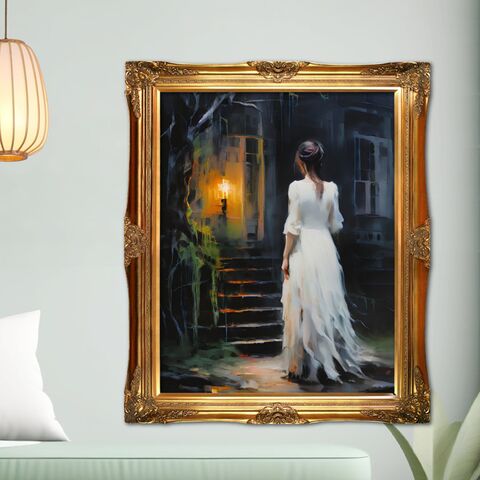 Lady,In,White,VIctorian,Nocturne,Painting,Print,Dark,Academia,Poster,Witchy,Home,Decor,Moody,Wall,Art,Portrait,dark_academia_decor,dark_academia_print,dark_academia_poster,dark_cottagecore,gothic_painting,gothic_print,ghost_photo,lady_white_print,witchy_decor,witchy_wall_art,witchy_painting,moody_wall_art