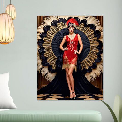 Art,Deco,Showgirl,Canvas,Print,Wall,Zeigfeld,Gatsby,GIrl,Portrait,1920s,Style,Home,Decor,Painting,art_deco_decor,art_deco_print,art_deco_poster,art_deco_wall_art,gatsby_decor,gatsby_print,gatsby_girl_print,gatsby_girl_poster,gatsby_wall_art,retro_decor,retro_print,retro_wall_art,gift_for_her