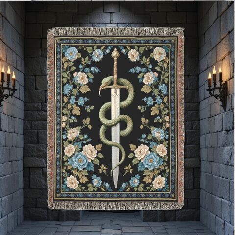Sword,Snake,Medieval,Tapestry,Woven,Blanket,Wall,Hanging,Dark,Throw,Art,Decor,medieval_tapestry,wall_tapestry,woven_tapestry,woven_blanket,woven_throw,medieval_wall,medieval_decor,medieval_throw,witchy_tapestry,medieval_sword,sword_tapestry,snake_art,sword_wall_art