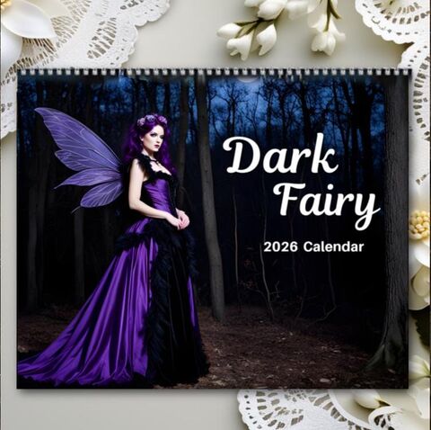 Dark,Fairy,2026,Wall,Calendar,Planner,Gothic,Academia,Home,Office,Decor,christmas_gift,office_gift,gift_for_her,2026_calendar,gothic_2026_calendar,dark_2026_calendar,witchy_calendar,witchy_gift,academia_calendar,goth_wall_calendar,gothic_romance,dark_fairy,fairy_calendar