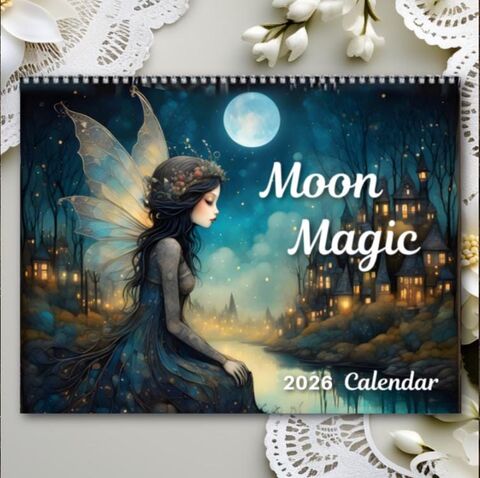 Moon,Fairy,Magic,2026,Wall,Calendar,Witchy,Whimsigoth,Gothic,Planner,Home,Office,Decor,Gift,christmas_gift,office_gift,gift_for_her,2026_calendar,gothic_2026_calendar,dark_2026_calendar,witchy_calendar,witchy_gift,goth_wall_calendar,whimsical_calendar,fairy_calendar,fairy_dark,moon_calendar