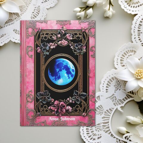 Pink,Wichy,Moon,Custom,Journal,Hardcover,Personalized,Notebook,Dream,Book,Of,Shadows,Manifestation,BooK,witchy_journal,witchy_notebook,witchy_gift,personalized_journal,custom_notebook,moon_journal,dream_journal,celestial_journal,shadow_journal,pink_journal,gift_for_her,christmas_journal,christmas_gift