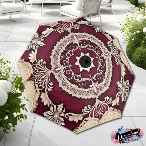 Red,Beige,Romantic,Umbrella,Victorian,Inspired,Burgundy,Faux,Beaded,Parasol,Semi-Automatic,Waterproof,Foldable,red_umbrella,retro_umbrella,red_parasol,rain_umbrella,sun_umbrella,uv_umbrella,sakua_umbrella,flower_umbrella,travel_umbrella,cute_umbrella,unique_gift,gift_for_her,victorian_umbrella