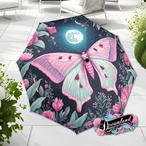 Butterfly,Flower,Umbrella,Art,Nouveau,Asian,Style,Printed,Faux,Floral,Beads,Parasol,Semi-Automatic,Waterproof,Foldable,rain_umbrella,sun_umbrella,uv_umbrella,travel_umbrella,unique_umbrella,gift_for_her,cute_umbrella,flower_umbrella,sun_parasol,japanese_umbrella,valentines_gift,pink_umbrella,butterfly_umbrella