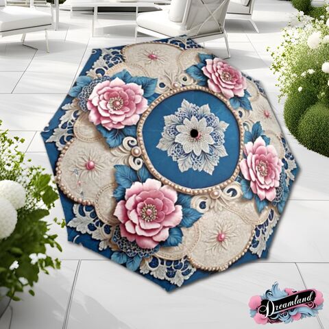 Blue,Pink,Romantic,Umbrella,Victorian,Inspired,Faux,Beaded,Parasol,Semi-Automatic,Waterproof,Foldable,pink_umbrella,rain_umbrellla,sun_umbrella,uv_umbrella,victorian_umbrella,unique_gift,unique_umbrella,pink_parasol,gift_for_her,christmas_gift,flower_umbrella,folding_umbrella,blue_umbrella