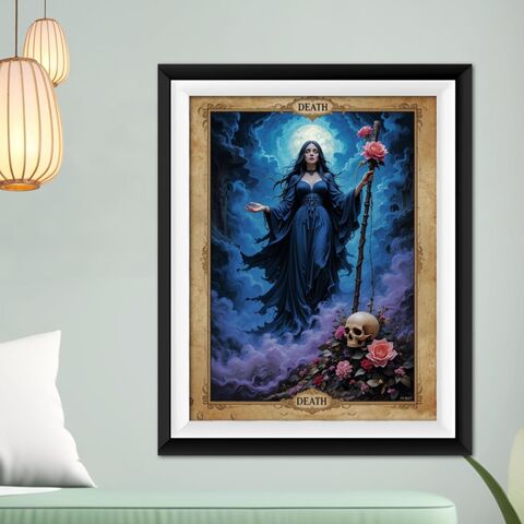 Witchy,Wall,Art,Tarot,Card,Death,Gothic,Poster,Print,Nocturne,Magical,Grim,Reaper,Dark,Moody,dark_academia_decor,dark_moody_print,moody_painting,victorian_print,halloween_decor,halloween_wall_art,witchy_decor,witchy_gift,witchy_art,witchy_print,tarot_card_print,tarot_card_decor,death_tarot