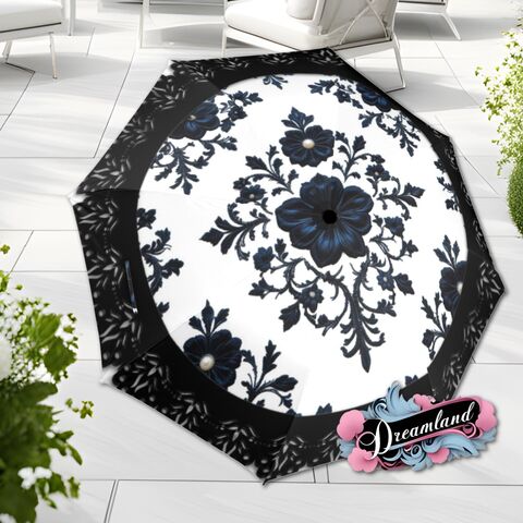 White,Gothic,Rose,Black,Umbrella,Flower,Romantic,Art,Nouveau,Floral,Faux,Printed,Lace,Parasol,Semi-Automatic,Waterproof,Foldable,rain_umbrella,unique_umbrella,uv_umbrella,sun_umbrella,unique_gift,flower_umbrella,boho_umbrella,cute_umbrella,gift_for_her,gothic_umbrella,gothic_fashion,white_umbrella