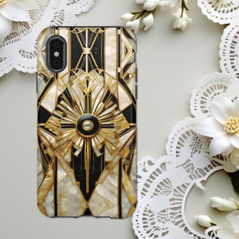 Gatsby,Art,Deco,Tough,Phone,Case,Gold,Black,Faux,Stained,Glass,iPhone,16,15,14,13,12,11,Galaxy,S24,S23,S22,And,More,stained_phone,stained_iphone,iphone_16,iphone_15,iphone_14,s24_case,s23_case,glass_iphone,art_deco_phone,deco_iphone,glass_csse,gatsby_iphone,s25_case
