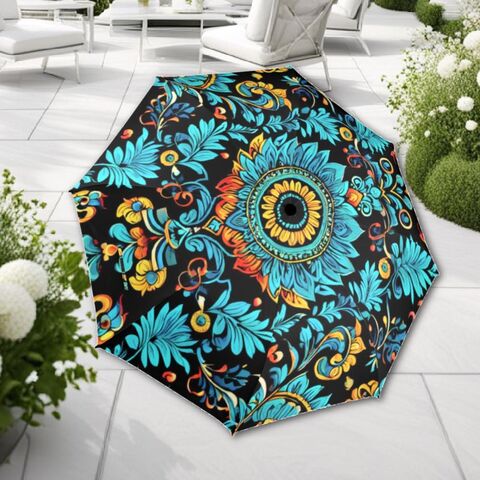 Teal,Umbrella,Boho,Indian,Inspired,Pattern,Parasol,Semi-Automatic,Floral,Sun,Rain,Waterproof,Foldable,rain_umbrella,uv_umbrella,sun_umbrella,boho_umbrella,teal_umbrella,indian_umbrella,boho_parasol,waterproof_umbrella,womens_umbrella,gift_for_her,foldable_umbrella,teal_parasol,gothic_umbrella