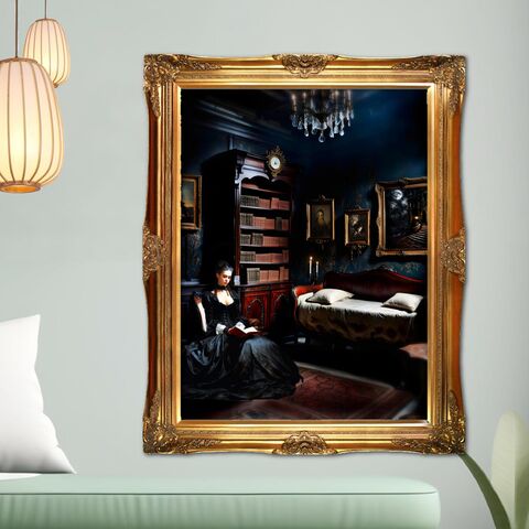 Library,Moody,Victorian,Print,Dark,Academia,Oil,Painting,Nocturne,Lady,Reading,Wall,Art,dark_wall_art,moody_wall_art,moody_painting,dark_academia_decor,dark_academia_art,dark_academia_print,dark_painting,victorian_wall_art,victorian_print,victorian_painting,library_wall_art,library_print,dark_moody_art