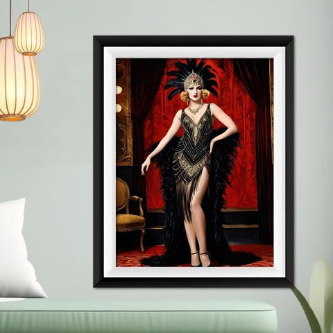 Zeigfeld,Girl,Art,Deco,Lounge,Print,Flapper,Poster,Gatsby,Portrait,1920s,Style,Woman,Wall,Home,Decor,art_deco_decor,art_deco_print,art_deco_poster,art_deco_wall_art,gatsby_decor,gatsby_girl_print,gatsby_girl_poster,lounge_print,retro_decor,retro_print,art_deco_painting,retro_poster,gift_for_her