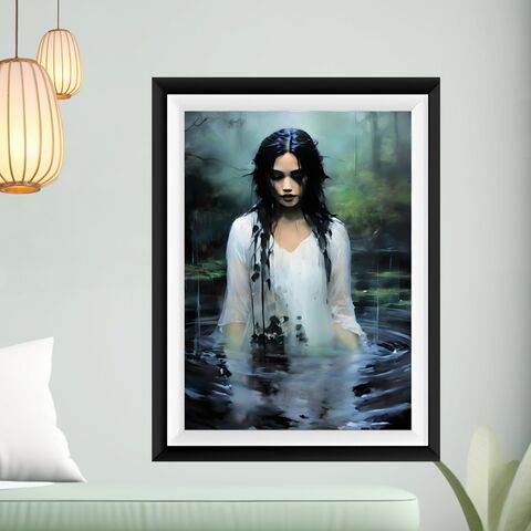 From,The,Lake,Dark,Nocturne,Painting,Print,Lady,In,White,Victorian,Witchy,Academia,Poster,Home,Decor,Moody,Wall,Art,lady_lake_painting,lady_lake_print,dark_academia,dark_aesthetic_print,victorian_moody_art,gothic_painting,dark_oil_painting,witchy_wall_art,lady_white_painting,ghost_photo,gothic_wall_art,cottagecore_decor,halloween_decor
