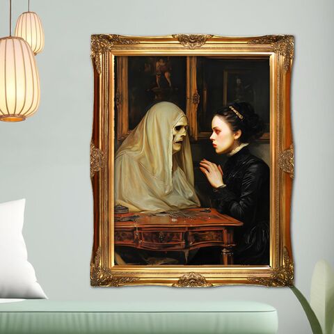 Dark,Print,Oil,Painting,Ghost,Of,The,Past,Halloween,Nocturne,Witchy,Victorain,Moody,Wall,Art,halloween_decor,halloween_print,halloween_art,dark_academia_print,dark_academia,victorian_painting,victorian_print,moody_wall_art,dark_moody_painting,dark_print,ghost_print,ghost_wall_art,oil_painting_dark