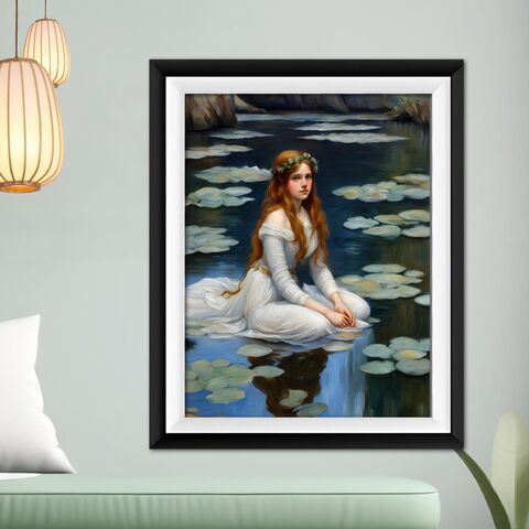 Ophelia,In,Lake,Dark,Academia,Print,Victorian,Moody,Oil,Painting,Wall,Art,Decor,Gothic,Lady,ophelia_dark,ophelia_print,ophelia_painting,ophelia_wall_art,dark_academia,dark_academia_art,dark_paintings,moody_wall_art,victorian_print,dark_original_art,gothic_canvas_print,dark_moody_print,victorian_painting