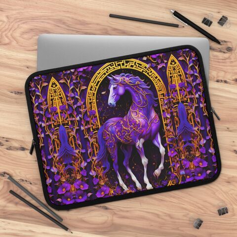Purple,Horse,Blue,Retro,Flowers,Faux,Embroidered,Forestcore,Sleeve,13,15,17,Inches,Ipad,Air,Macbook,laptop_sleeve,laptop_case,horse_laptop_case,horse_laptop_sleeve,purple_laptop_sleeve,purple_laptop_case,office_gift,gift_for_her,girls_laptop_case,cottagecore_laptop,retro_laptop_sleeve,retro_laptop_case,valentines_gift