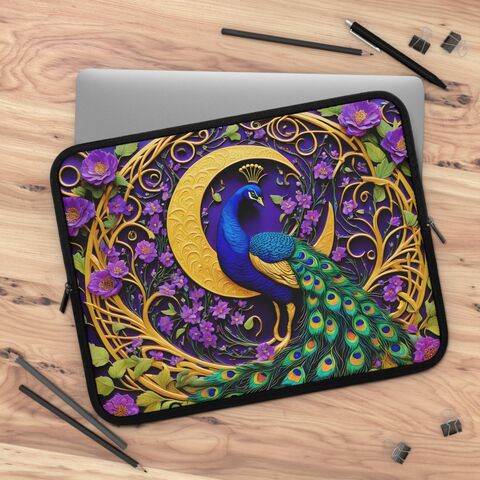 Purple,Peacock,Laptop,Case,Sleeve,Art,Nouveau,Moon,Retro,Flowers,Faux,Embroidered,Forestcore,13,15,17,Inches,Ipad,Air,Macbook,laptop_sleeve,laptop_case,purple_laptop_sleeve,purple_laptop_case,cottagecore_laptop,william_morris,morris_laptop_case,morris_laptop_sleeve,peacock_laptop,gift_for_her,girls_laptop_sleeve,girls_laptop_case,valentines_gift