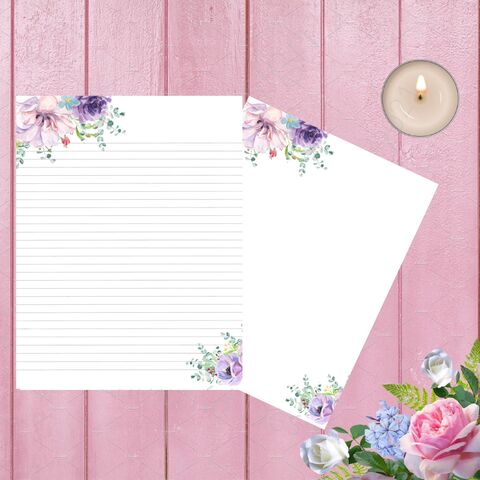 Printable,Floral,Stationary,Purple,Blank,Digital,Writing,Paper,Lined,Note,Book,Flower,Watercolor,junk_journal,blank_pages,journal_pages,lined_pages,writing_paper,digital_paper,lined_paper,stationary,printable_stationary,floral_paper,floral_stationary,flower_stationary,journal_supplies