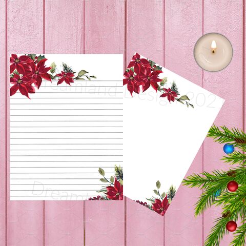 Christmas,Stationary,Flower,Printable,Blank,Digital,Writing,Paper,Red,White,Holiday,Floral,Lined,Note,Book,Watercolor,Roses,digital_download,junk_journal,blank_pages,journal_pages,lined_pages,writing_paper,digital_paper,christmas_paper,stationary_christmas,lined_paper,stationary,printable_stationary,floral_paper