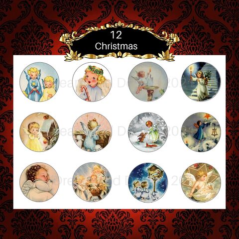 Printable,Retro,Angels,Vintage,Christmas,Circles,For,2.5,Inch,Tags,Cupcake,Party,Supplies,Ornaments,Scrapbooking,Digital,Download,Vol,2,vintage_printable,vintage_clip_art,vintage_christmas,christmas_tags,christmas_ornaments,retro_christmas,2_inch_circle,collage_christmas,retro_printable,printable_christmas,angel_clip_art,angel_printable,gift_tag