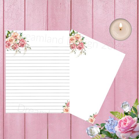 Rose,Stationary,Printable,Blank,Digital,Writing,Paper,Floral,Lined,Note,Book,Flower,Pink,Watercolor,junk_journal,blank_pages,journal_pages,lined_pages,writing_paper,digital_paper,lined_paper,stationary,printable_stationary,floral_stationary,rose_printable,rose_stationary,journal_supplies