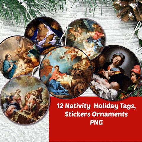 Christmas,Nativity,Circles,Printable,For,3,Inch,PNG,12,Vintage,Mary,Jesus,Gift,Tags,Ornaments,Party,Supplies,Scrapbooking,Digital,Download,digital_download,christmas_tags,christmas_ornaments,retro_printable,printable_christmas,gift_tag,printable_tag,christmas_png,3_inch_circle,circle_tags,vintage_christmas,nativity_ornaments,christmas_nativity
