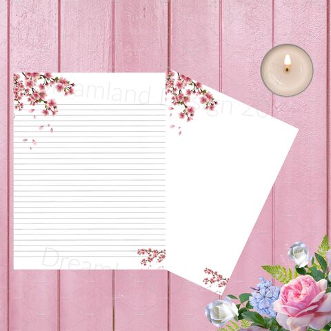 Printable,Stationary,Cherry,Blossums,Blank,Digital,Writing,Paper,Lined,Note,Book,Flower,Watercolor,Roses,junk_journal,blank_pages,journal_pages,lined_pages,writing_paper,digital_paper,lined_paper,stationary,printable_stationary,floral_paper,floral_stationary,flower_stationary,journal_supplies