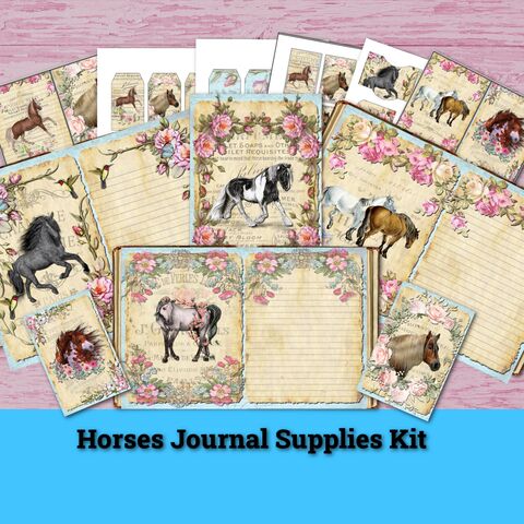 Printable,Horses,Journal,Pages,Spring,Kit,Junk,Vintage,Pony,Shabby,Blue,Tags,Cards,Supplie,Ephemera,Digital,Download,junk_journal,journal_pages,lined_pages,printable_pages,ephemera_vintage,journal_kit,yvonne_preston,horses,easter_clip_art,horse_clip_art,horse_journal,collage_papers,journal_supplies