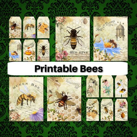 Printable,Bees,Vintage,Ephemera,Tags,Junk,Journal,Cards,Digital,Download,Supply,Botanical,Tag,Card,Kit,printable_tags,digital_download,Ephemera_vintage,junk_journal,vintage_tags,journal_kit,bee_clip_art,vintage_bees,bee_tags,bee_journal,printable_bees,vintage_tag