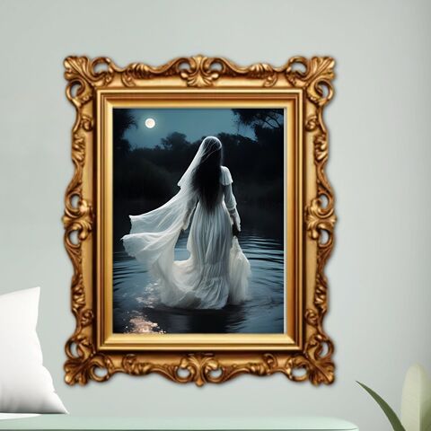 Lady,In,White,Victorian,Print,Woman,La,Llorona,Nocturne,Painting,Lake,Dark,Academia,Poster,Witchy,Decor,Moody,Wall,Art,Portrait,nocturne_painting,la_llorona,lady_in_white,lady_in_lake,victorian_print,dark_cottagecore,gothic_print,gothic_painting,dark_academia,witchy_wall_art,witchy_decor,gothic_poster,halloween_decor
