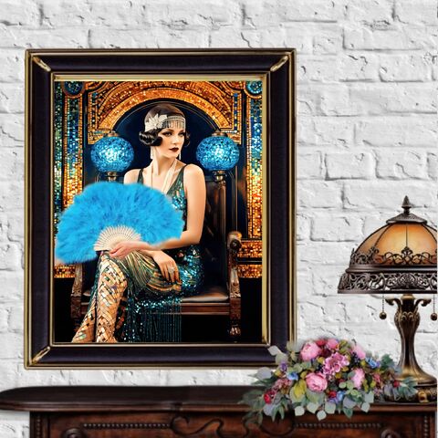 Fan,Dancer,Art,Deco,Mosaic,Print,Flapper,Wall,Painting,Gatsby,Old,Hollywood,Girl,Glamour,Retro,Poster,1920s,art_deco_print,art_deco_wall_art,art_deco_painting,gatsby_girl_print,gatsby_girl_poster,art_deco_poster,retro_wall_art,retro_print,retro_poster,gift_for_her,flapper_print,art_deco_decor,dancer_print