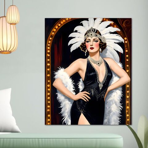 Zeigfeld,Girl,Art,Deco,Canvas,Wall,Print,Gatsby,GIrl,Portrait,1920s,Style,Home,Decor,Painting,art_deco_decor,art_deco_print,art_deco_wall_art,art_deco_painting,framed_print,gatsby_girl_print,gatsby_painting,retro_decor,retro_painting,art_deco_canvas,retro_wall_art,framed_retro_print,gatsby_girl