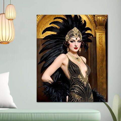 Art,Deco,Wall,Showgirl,Zeigfeld,Girl,Canvas,Print,Gatsby,GIrl,Portrait,1920s,Style,Home,Decor,Painting,art_deco_decor,art_deco_print,art_deco_painting,art_deco_poster,gatsby_decor,gatsby_print,gatsby_poster,gatsby_girl_wall_art,gatsby_girl_print,retro_decor,retro_print,retro_poster,gift_for_her