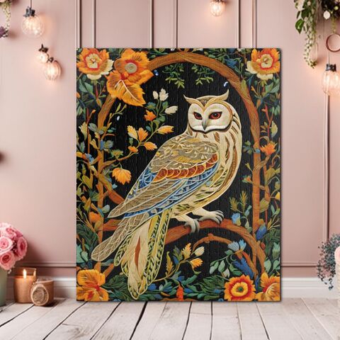 Forest,Owl,William,Morris,Inspired,Cottagecore,Jigsaw,Puzzle,Folk,Art,Nouveau,Faux,Embroidered,(110,,252,,520,,1014-piece),william_morris,wooden_puzzle,adult_puzzle,christmas_gift,folk_art_puzzle,wooden_jigsaw,gift_for_her,500_puzzle,morris_puzzle,floral_puzzle,dark_puzzle,wildlife_puzzle,owl_puzzle