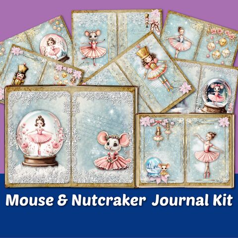 Nutcracker,Mouse,In,Snow,Globe,Christmas,Junk,Journal,Kit,Printable,Blank,Lined,Paper,Supplies,Ephemera,Collage,Download,junk_journal,journal_pages,printable_pages,collage_papers,journal_kit,journal_supplies,christmas_journal,vintage_christmas,digital_download,christmas_tags,nut_cracker_journal,christmas_mouse,snow_globe_printable