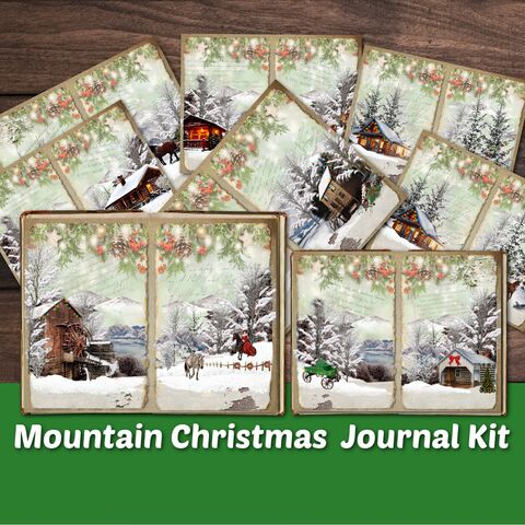 Mountain,Christmas,Junk,Journal,Kit,Shabby,Rustic,Pages,Vintage,Printable,Blank,Lined,Paper,Supplies,Ephemera,Collage,Digital,Download,junk_journal,journal_pages,lined_pages,printable_pages,collage_papers,journal_kit,journal_supplies,blank_pages,christmas_journal,christmas_paper,victorian_christmas,vintage_christmas,shabby_journal_kit