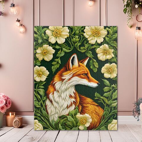 Fox,In,Forest,William,Morris,Inspired,Cottagecore,Jigsaw,Puzzle,Folk,Art,Nouveau,Faux,Embroidered,(110,,252,,520,,1014-piece),william_morris,wooden_puzzle,adult_puzzle,christmas_gift,folk_art_puzzle,wooden_jigsaw,gift_for_her,500_puzzle,morris_puzzle,floral_puzzle,dark_puzzle,wildlife_puzzle,fox_puzzle