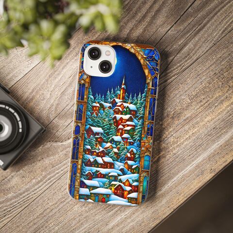 Christmas,Village,Phone,Case,Faux,Stained,Glass,Cottagecore,Art,Nouveau,Inspired,iPhone,15,14,13,12,11,Galaxy,S23,S22,S21,And,More,stained_glass_case,stained_gfass_iphone,christmas_phone_case,christmas_iphone,mosiac_phone_case,mosiac_iphone,gift_for_her,s23_case,iphone_16_case,iphone_15_case,s22_case,winter_phone_case,winter_iphone